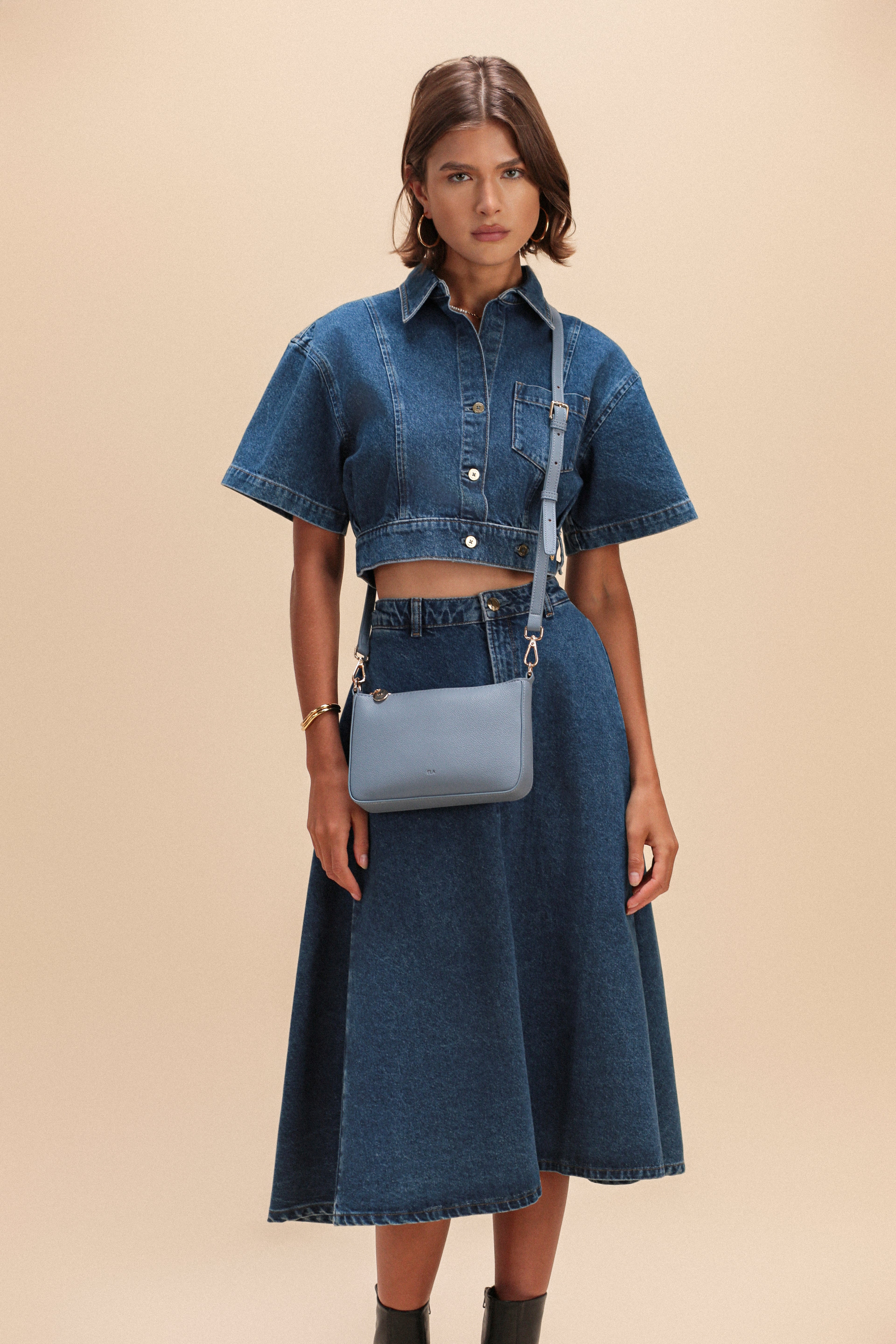 Charlotte Bag - Blue Pebble