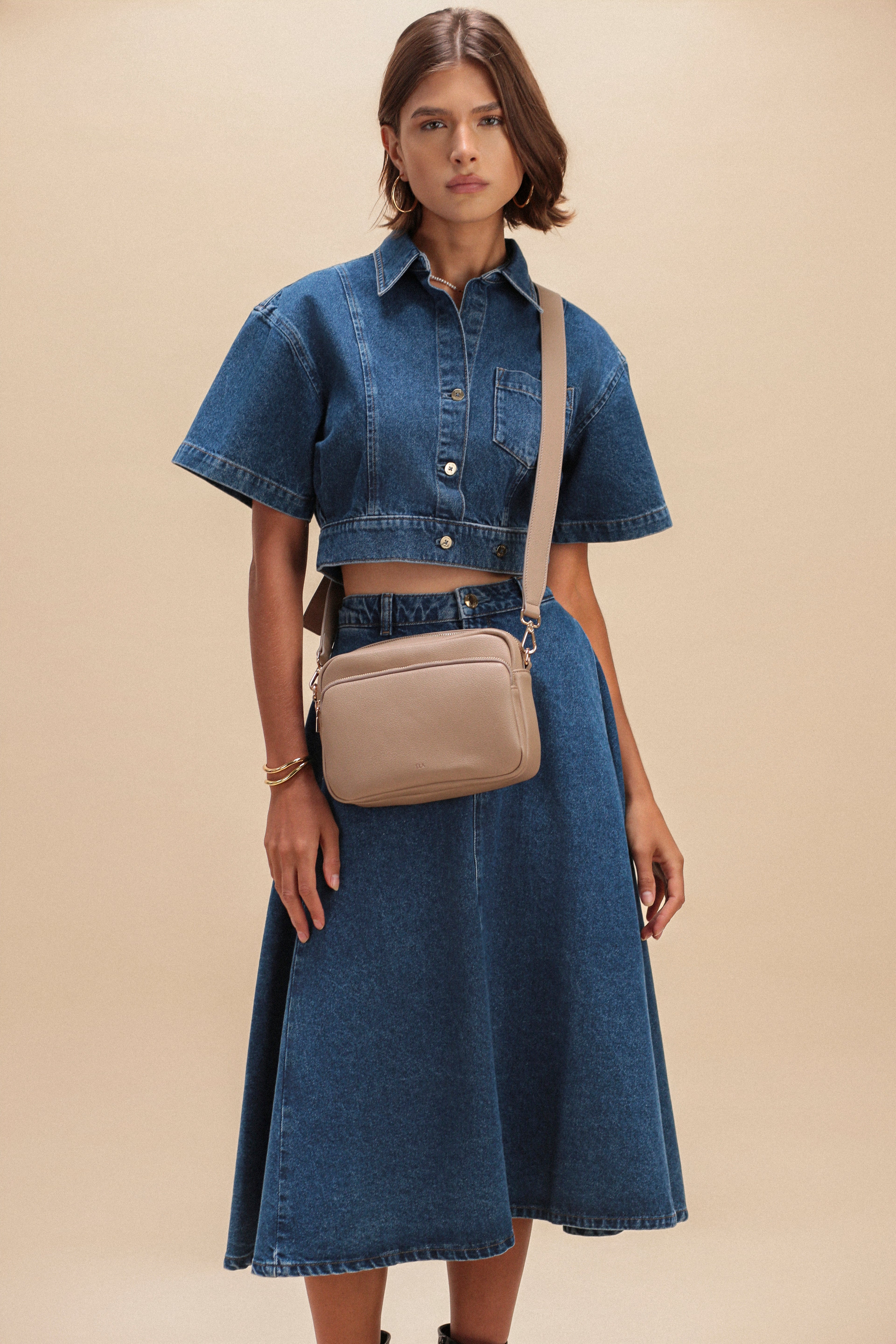 Sophia Bag – Taupe Pebble