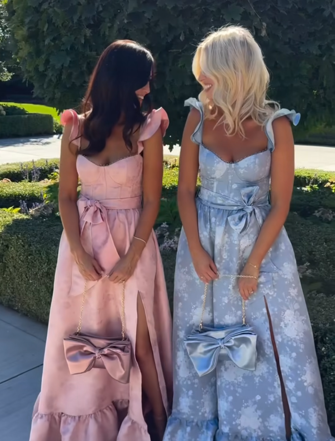 ela x Jillian Harris - Bow Clutch - Blue