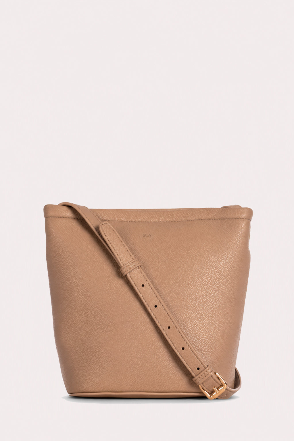 Mia Bucket Bag - Taupe Pebble