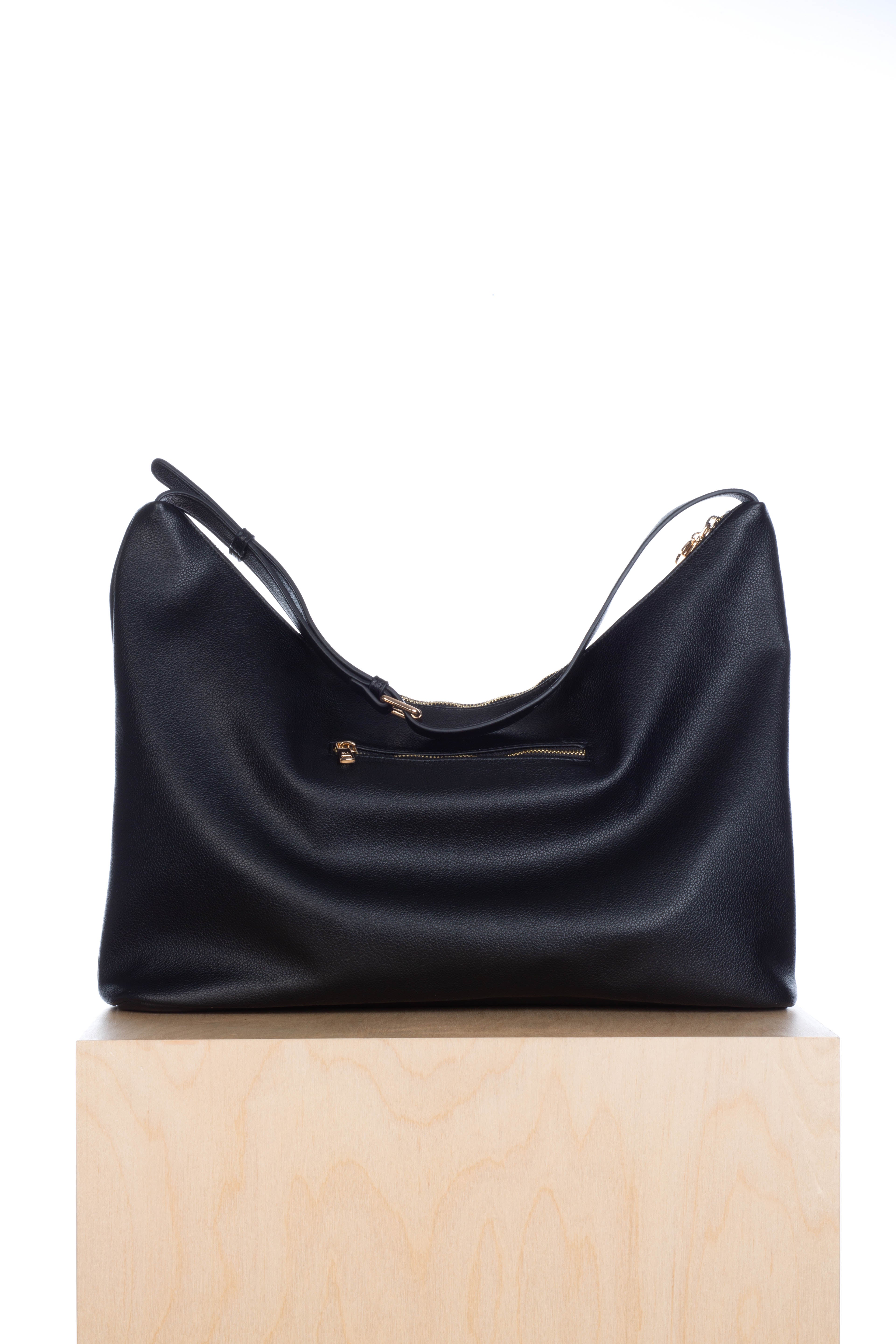 Triangle Bag – Black Pebble