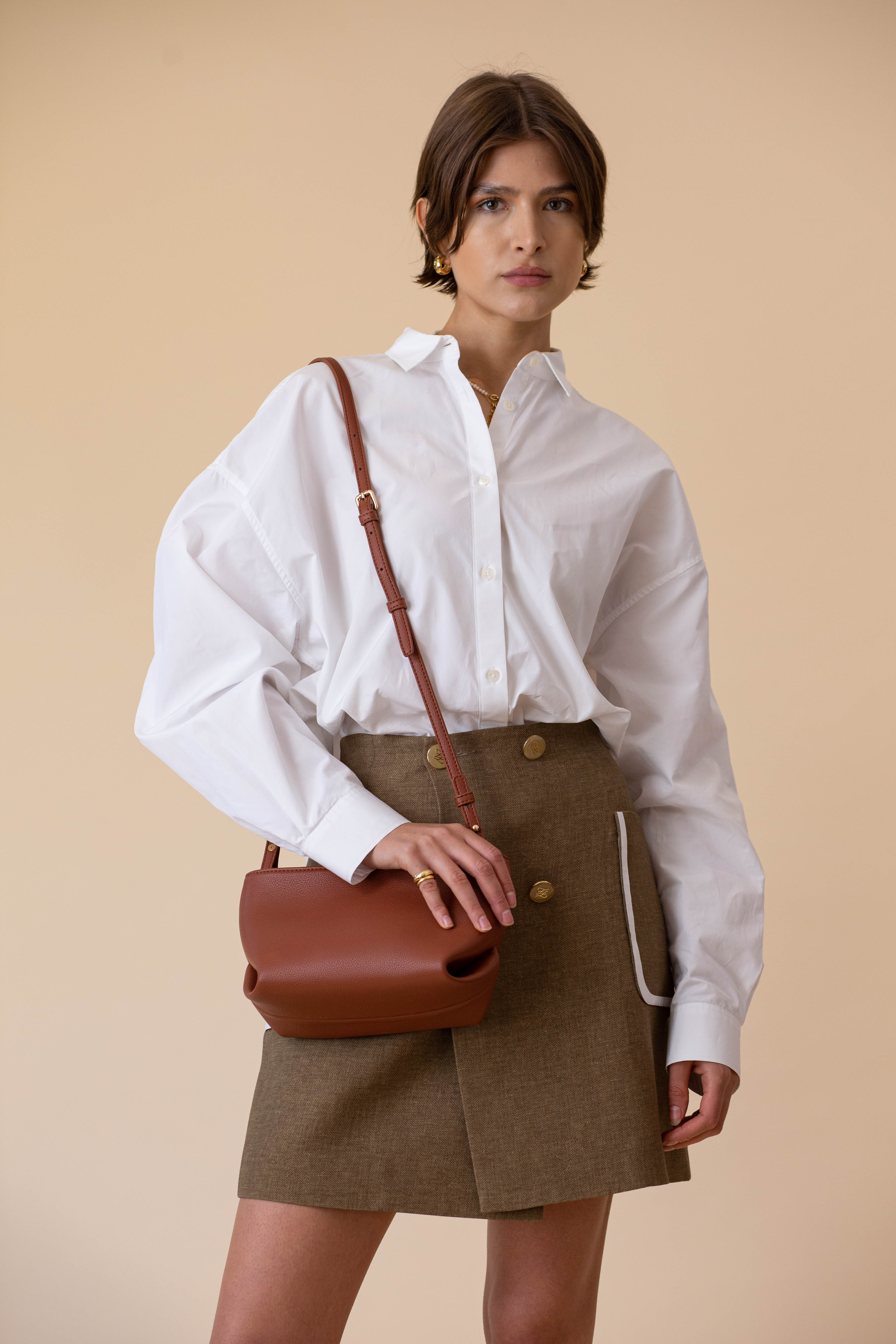 Fiona Bag – Walnut Pebble