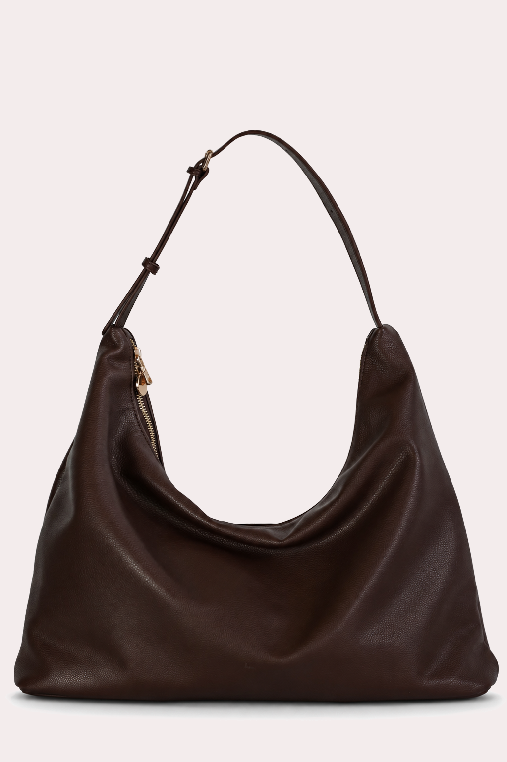 Triangle Bag – Chocolate Brown Pebble