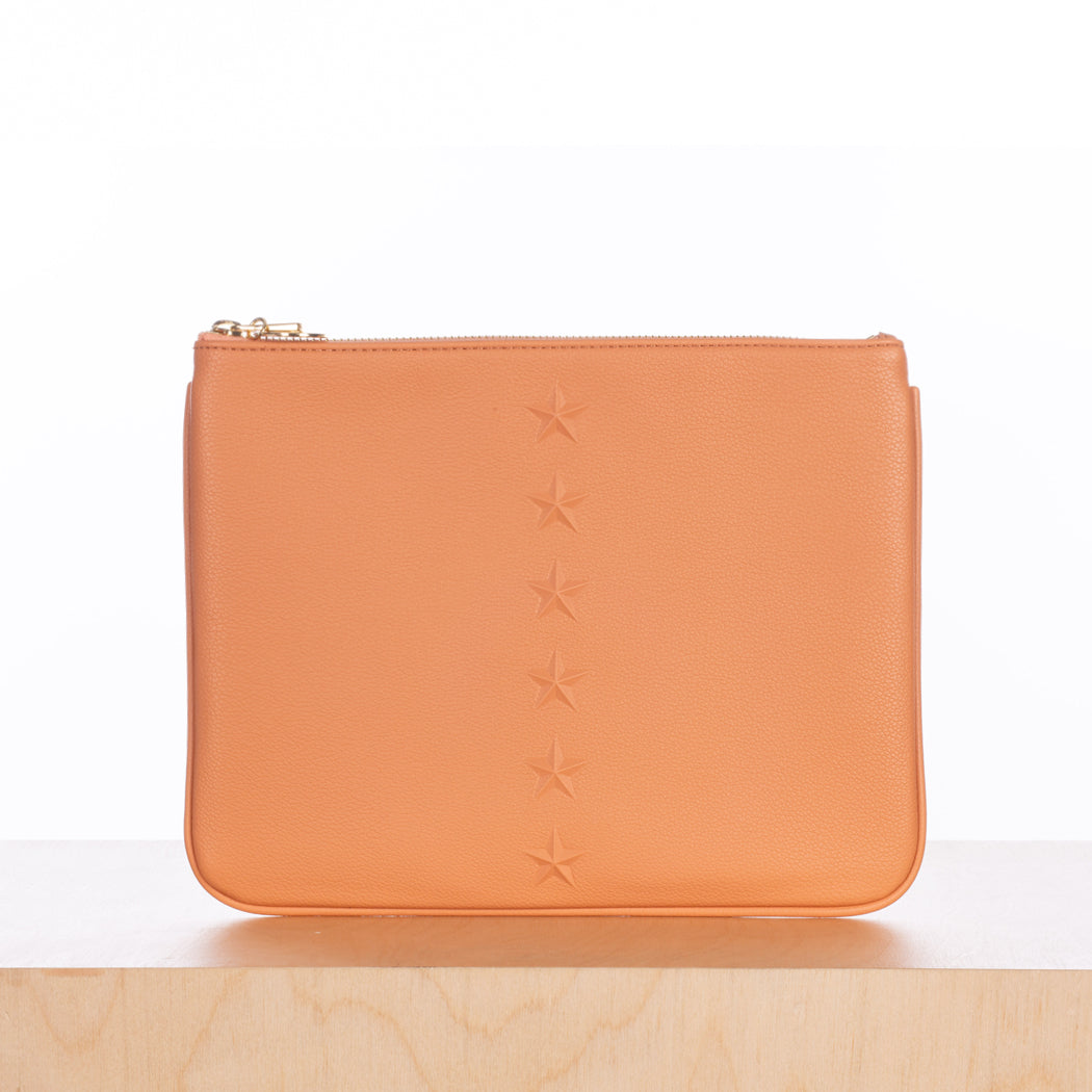 Star Editor's Pouch -  Peach Pebble