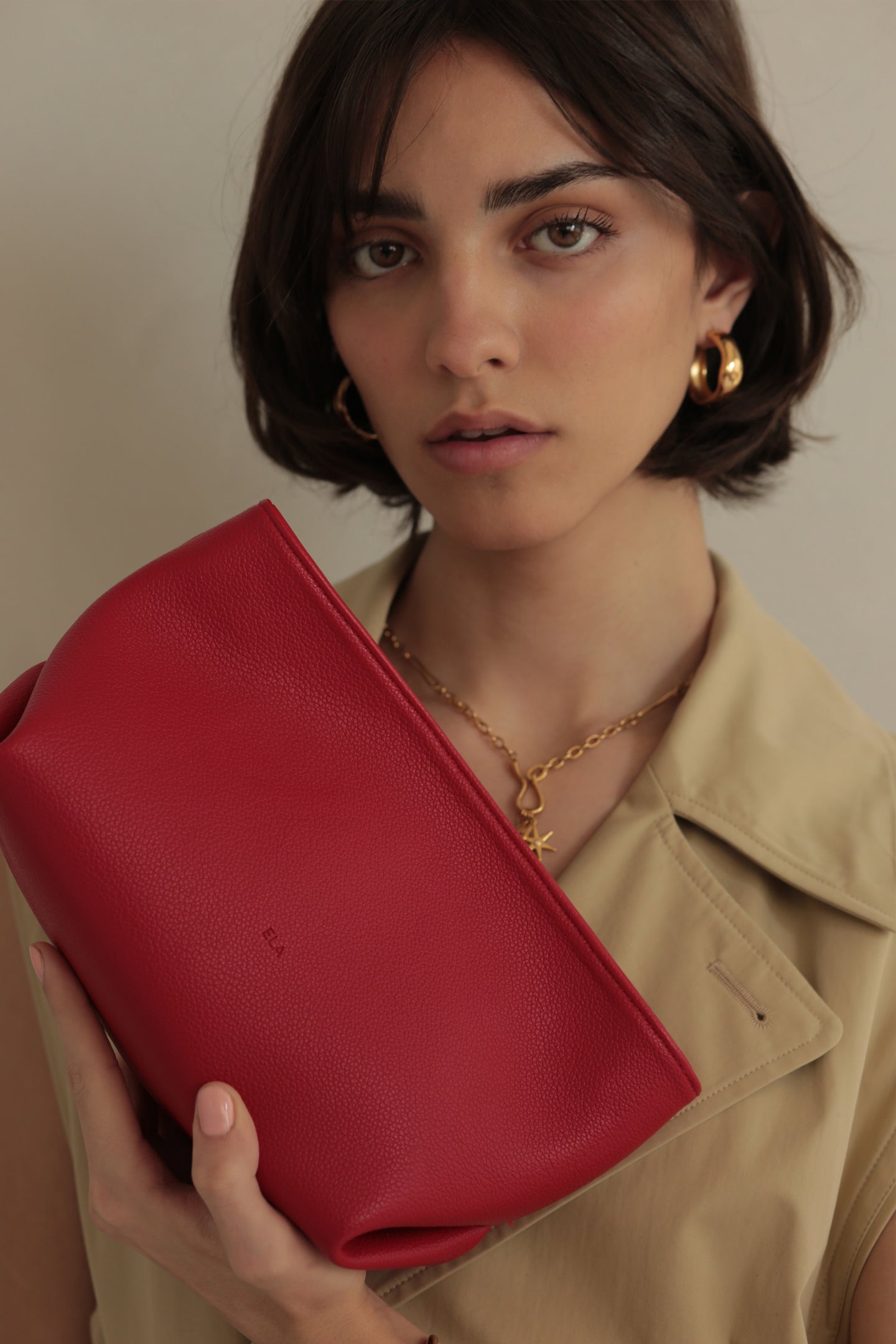 Fiona Bag – Red Pebble