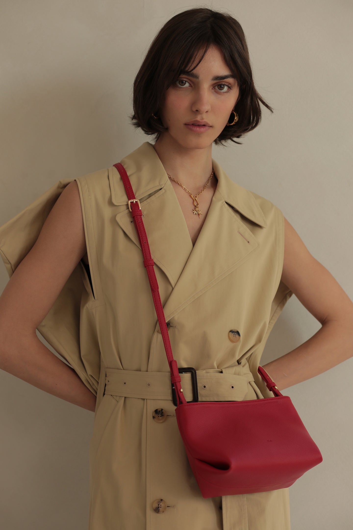 Fiona Bag – Red Pebble