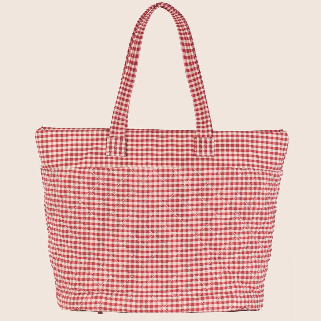 ela x Jillian Harris - Everyday Tote - Red Gingham Print