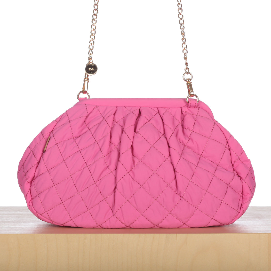 ela x Jillian Harris - Frame Clutch - Pizzazz Pink