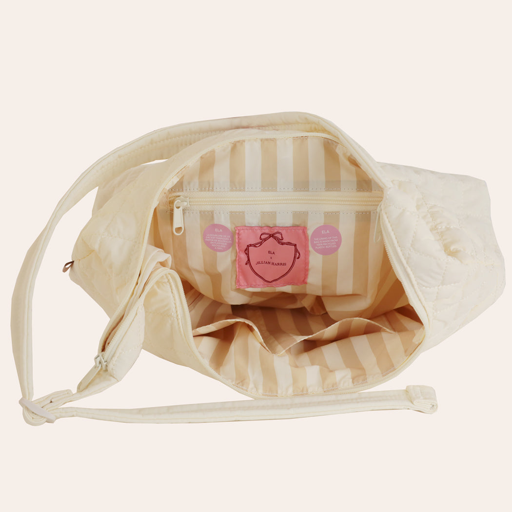 ela x Jillian Harris - Oversized Crossbody Bag - Cream