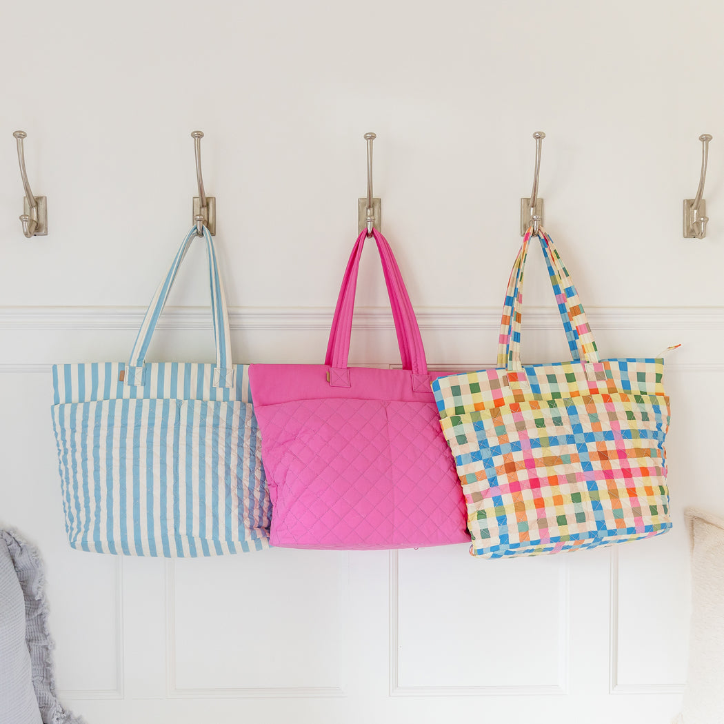 ela x Jillian Harris - New Everyday Tote 2.0 - Gingham Print