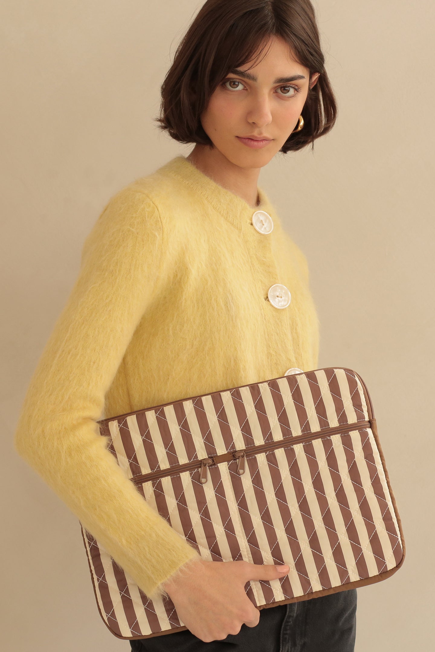 ela x Jillian Harris - Laptop Sleeve 15 Inch - Striped Print