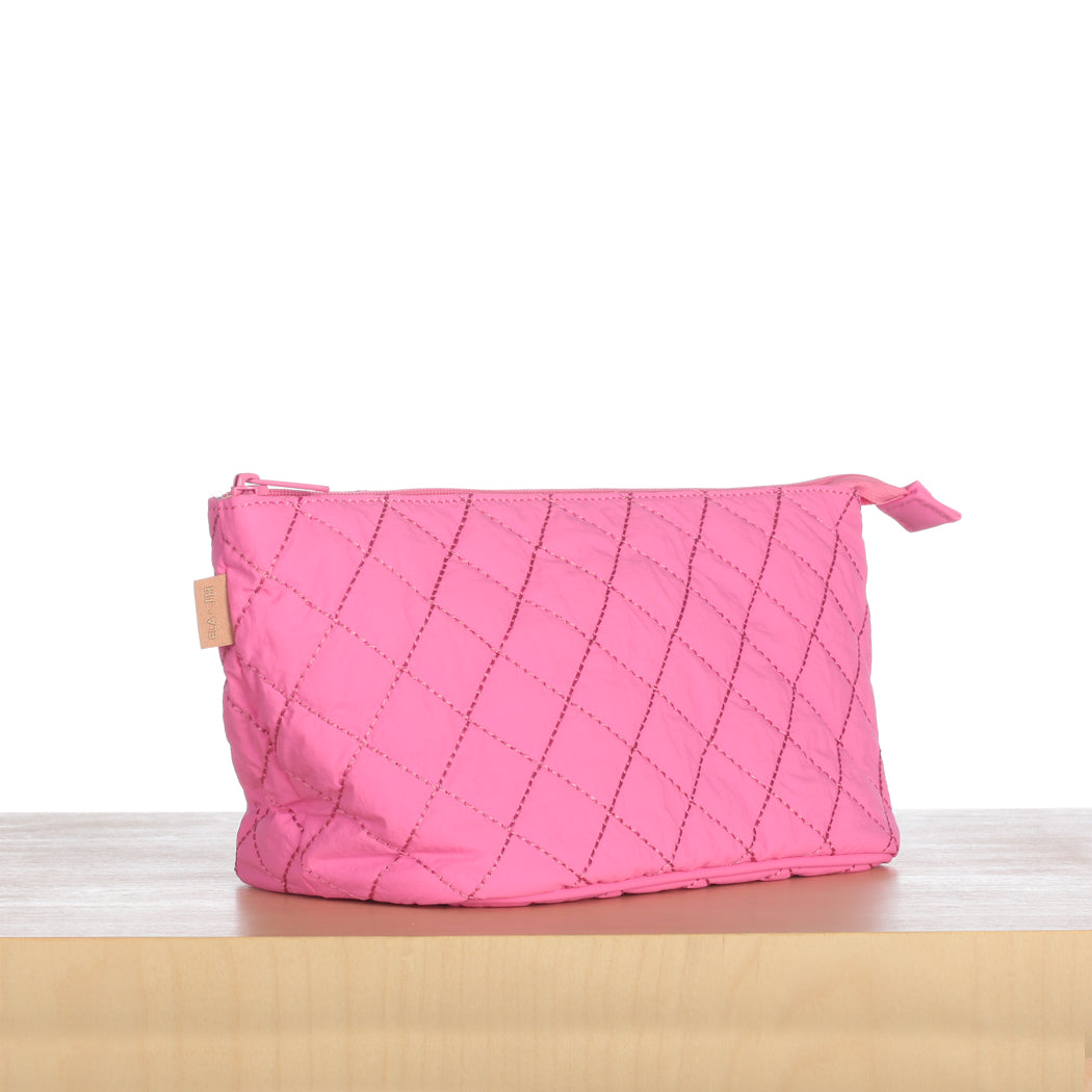 ela x Jillian Harris - Medium Cosmetic Case - Pizzazz Pink