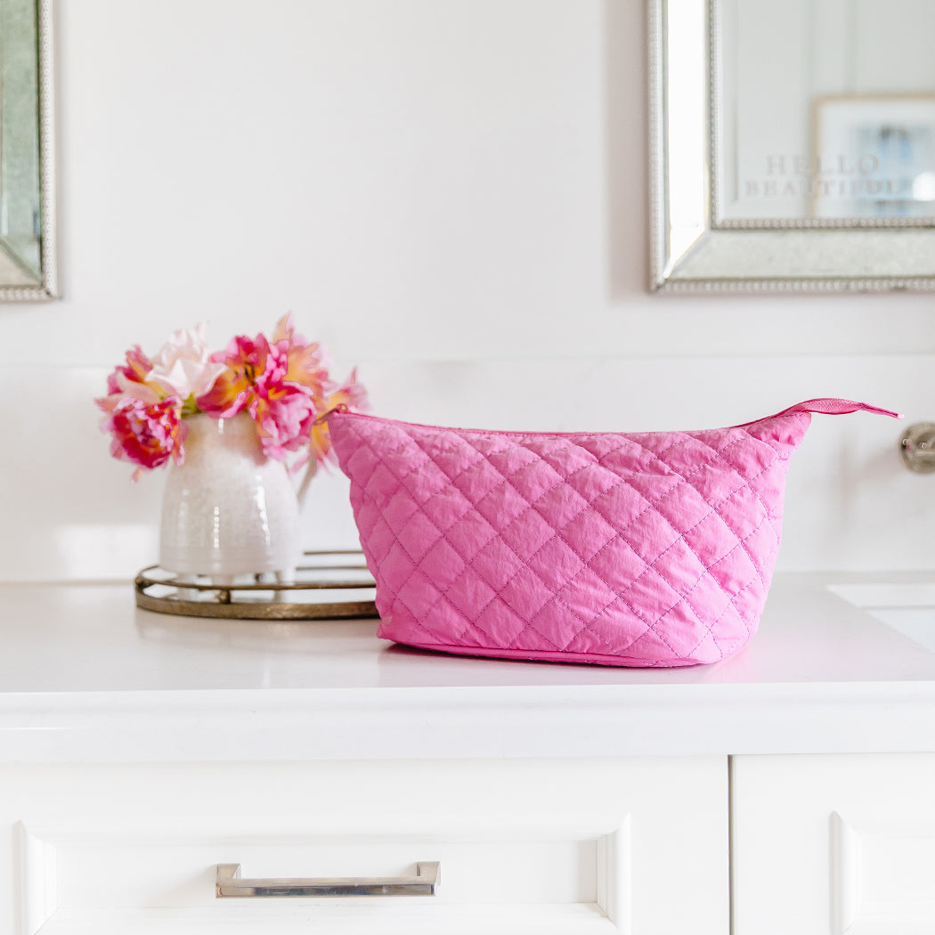ela x Jillian Harris - Cosmetic Case - Pizzazz Pink