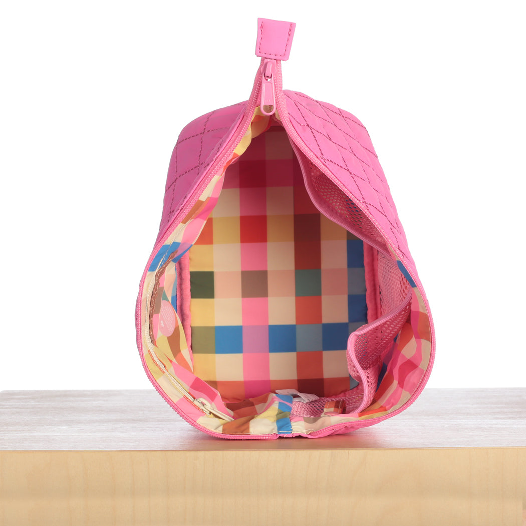 ela x Jillian Harris - Medium Cosmetic Case - Pizzazz Pink