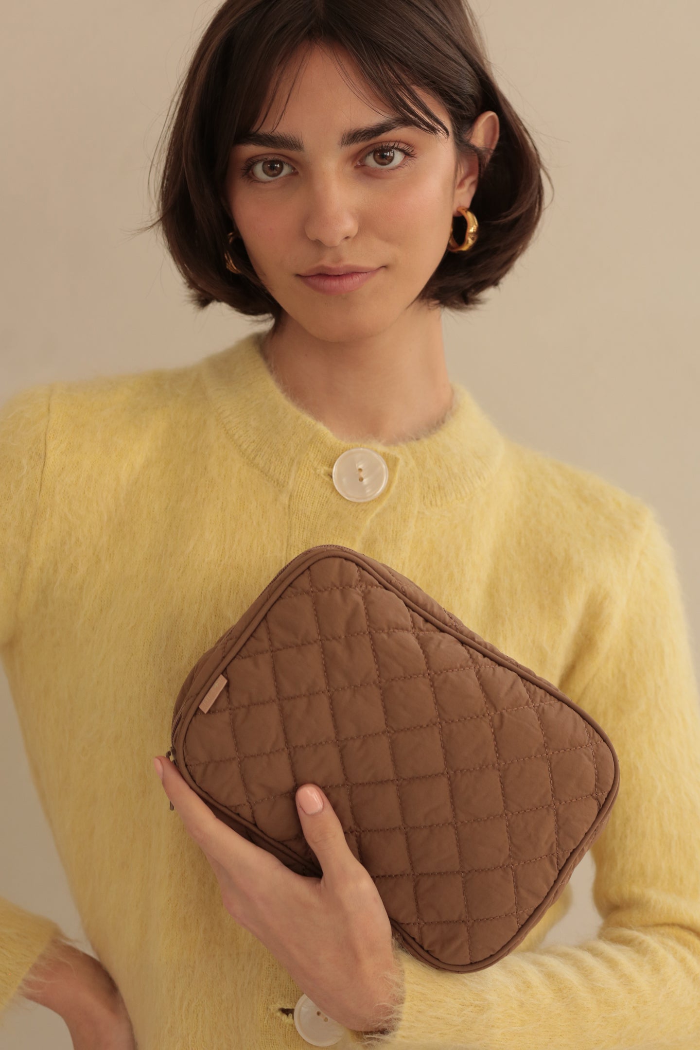 ela x Jillian Harris - Zipped Travel Case - Brown