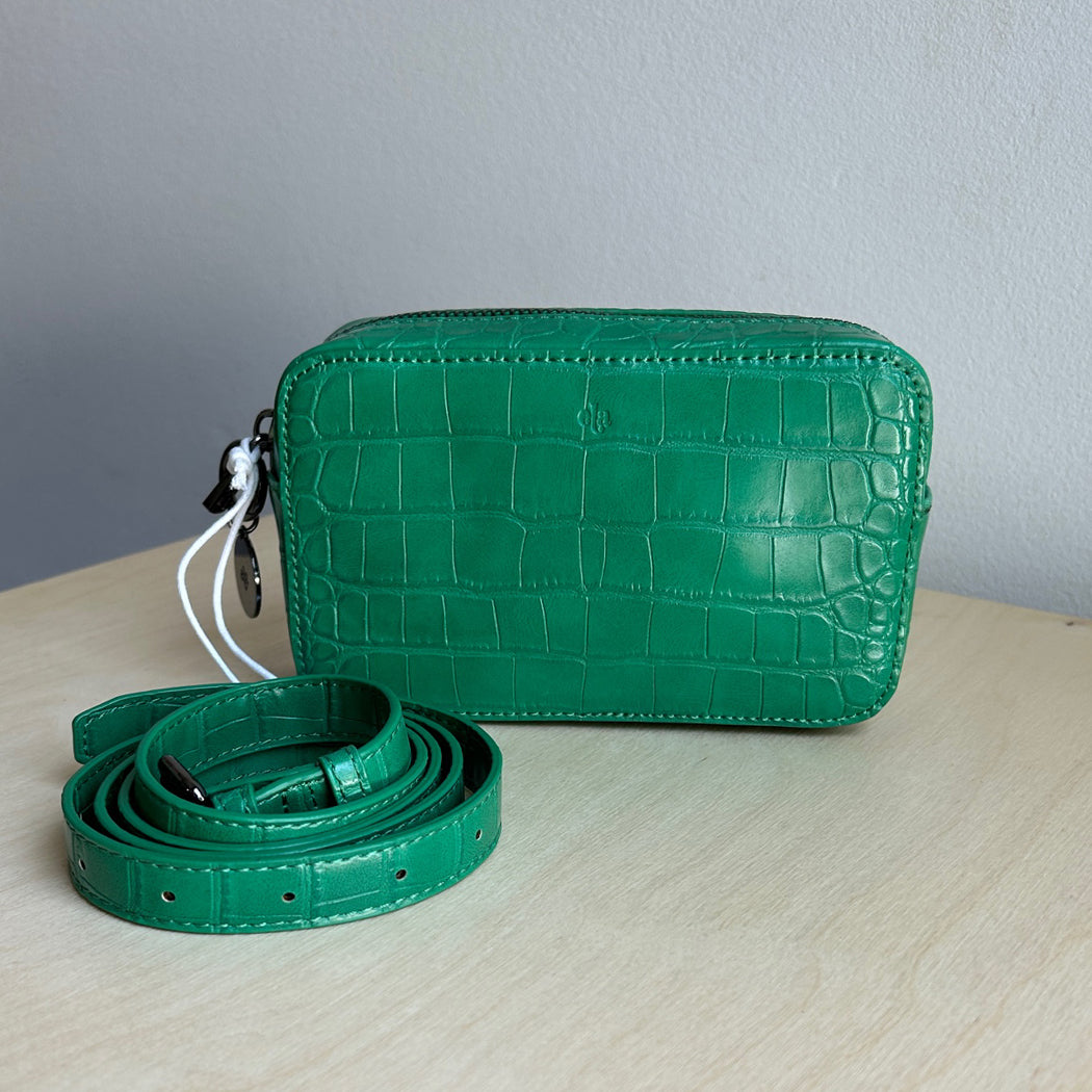 Micro Belt Bag - Green Croc effect - sample