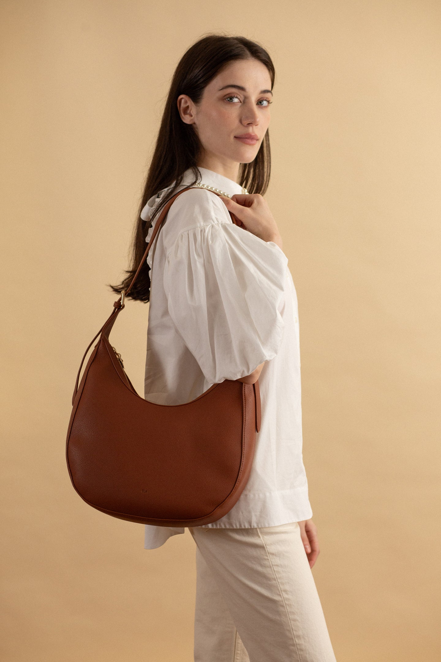 Hobo Bag – Walnut Pebble