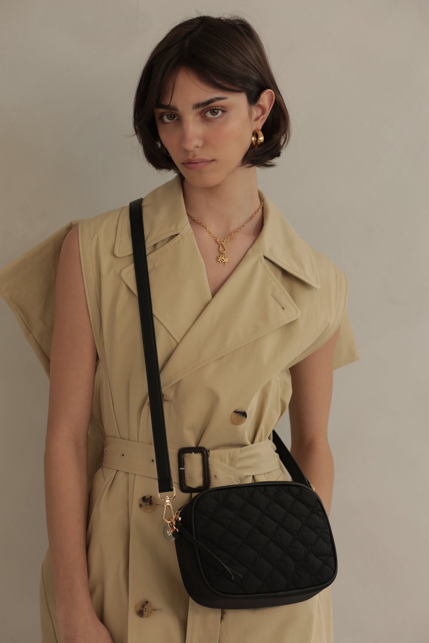 Muse Bag - Black Quilted
