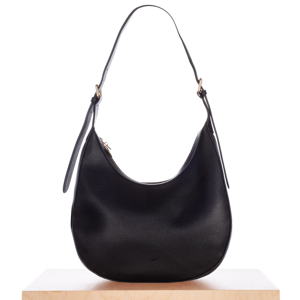 Hobo Bag – Black Pebble