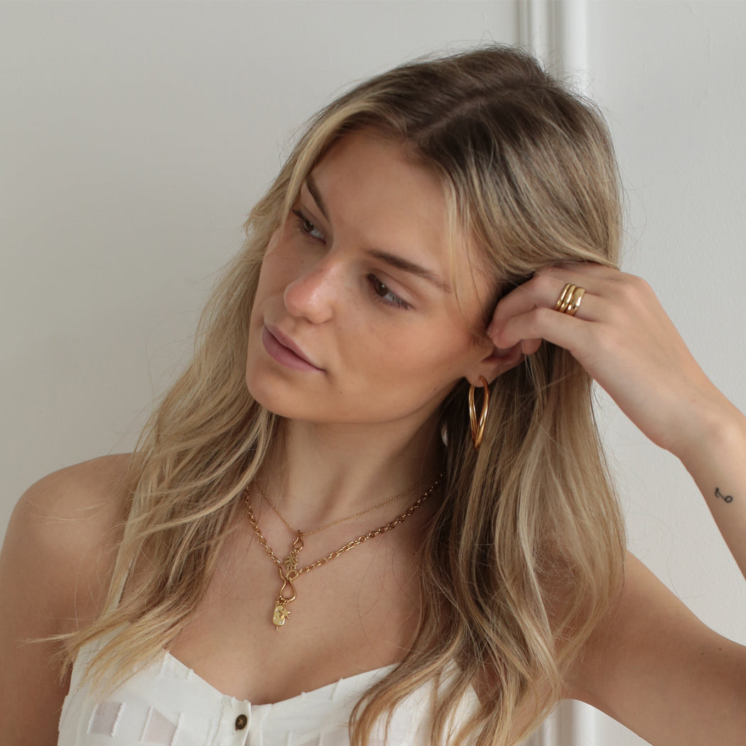 Mini Flow Hook Necklace - 45 cm