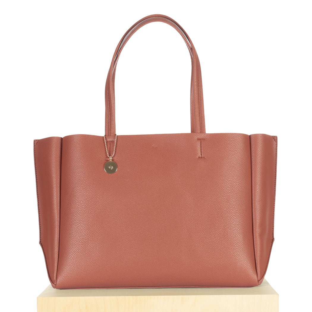 Catch All Tote – Walnut (Brick) Pebble