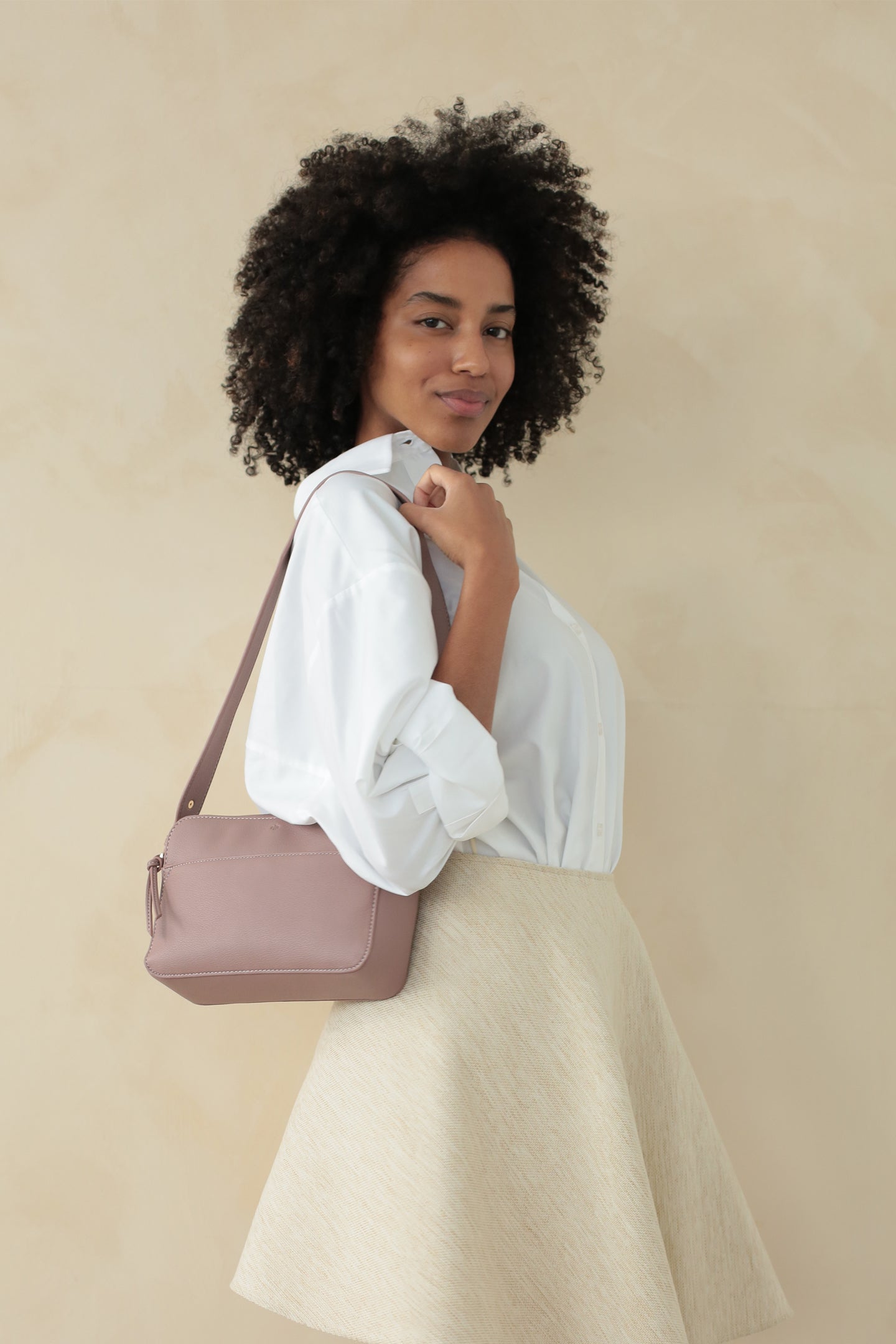 Guitar Strap compatible with Bloom Bag & Mini Saddle Bag - Mauve Pebble