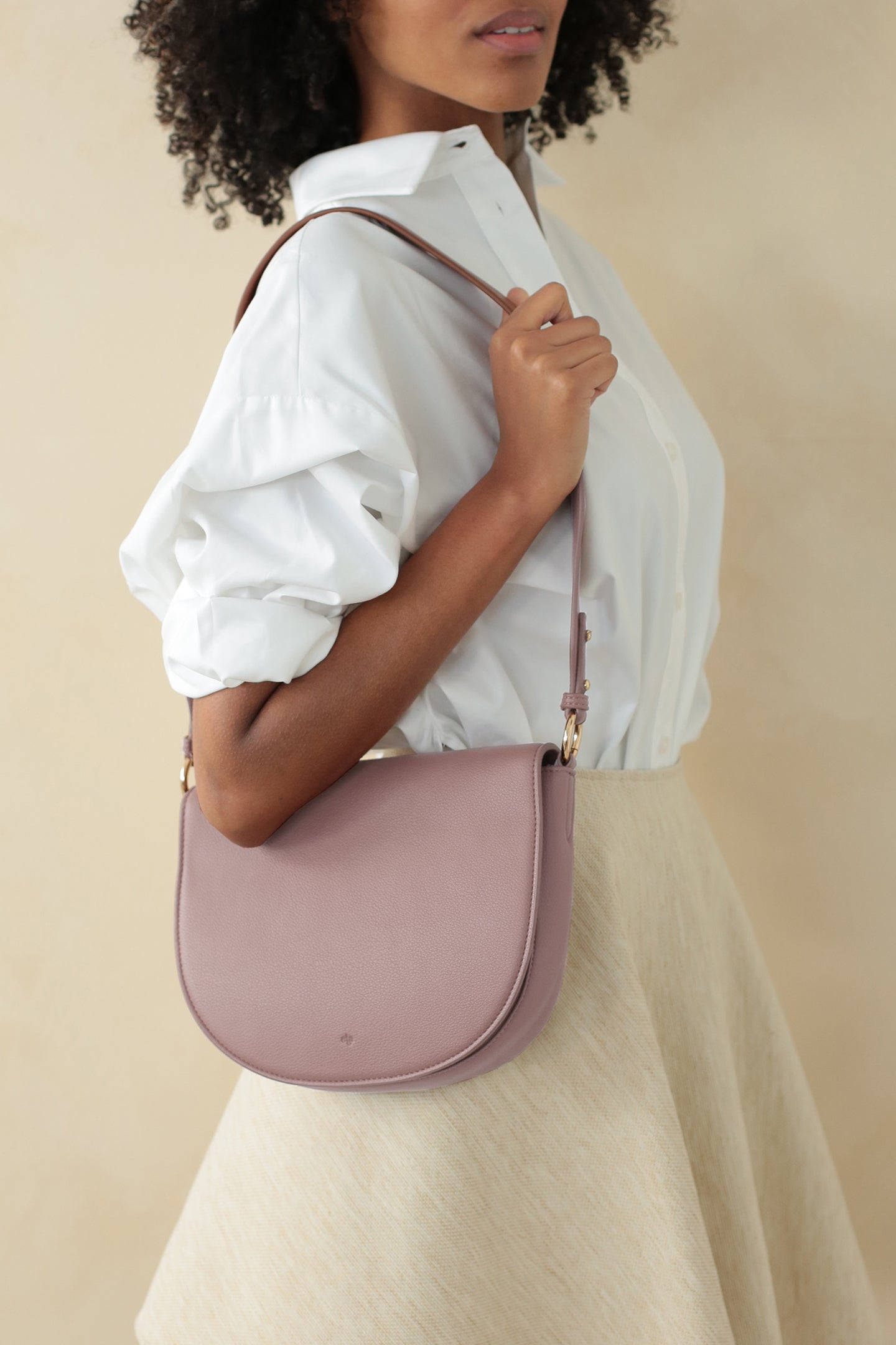 Guitar Strap compatible with Bloom Bag & Mini Saddle Bag - Mauve Pebble