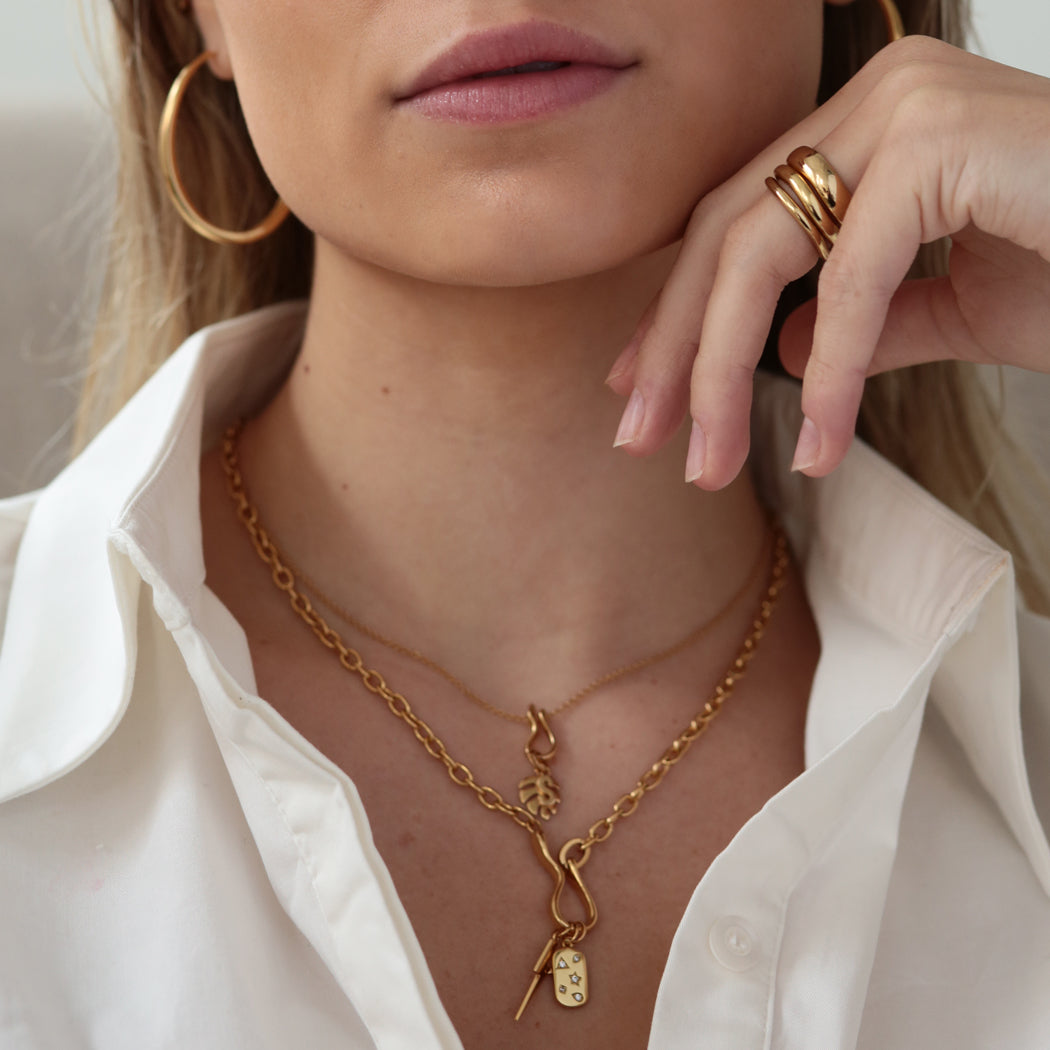 Mini Flow Hook Necklace - 45 cm