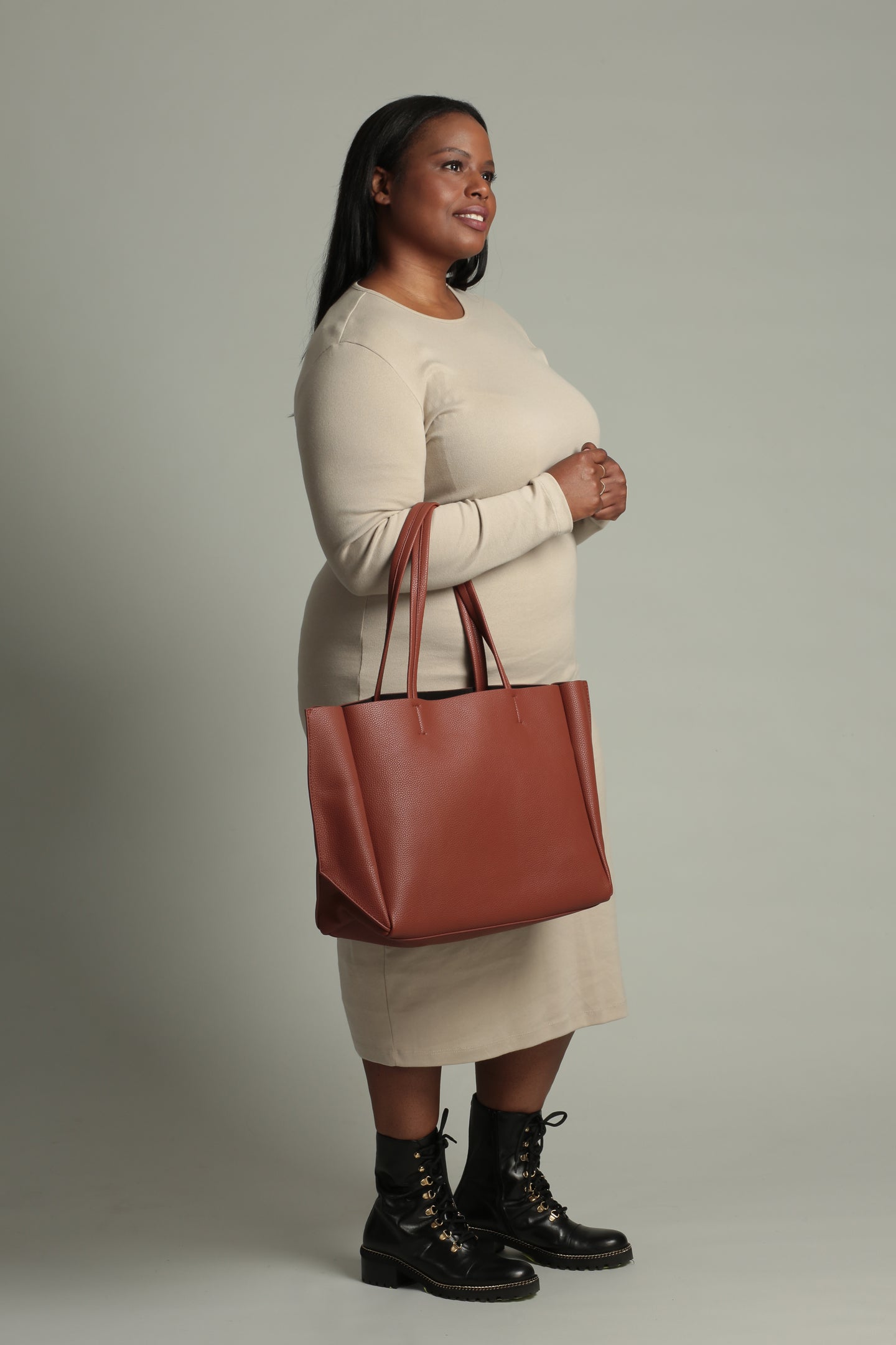 Catch All Tote – Walnut Pebble