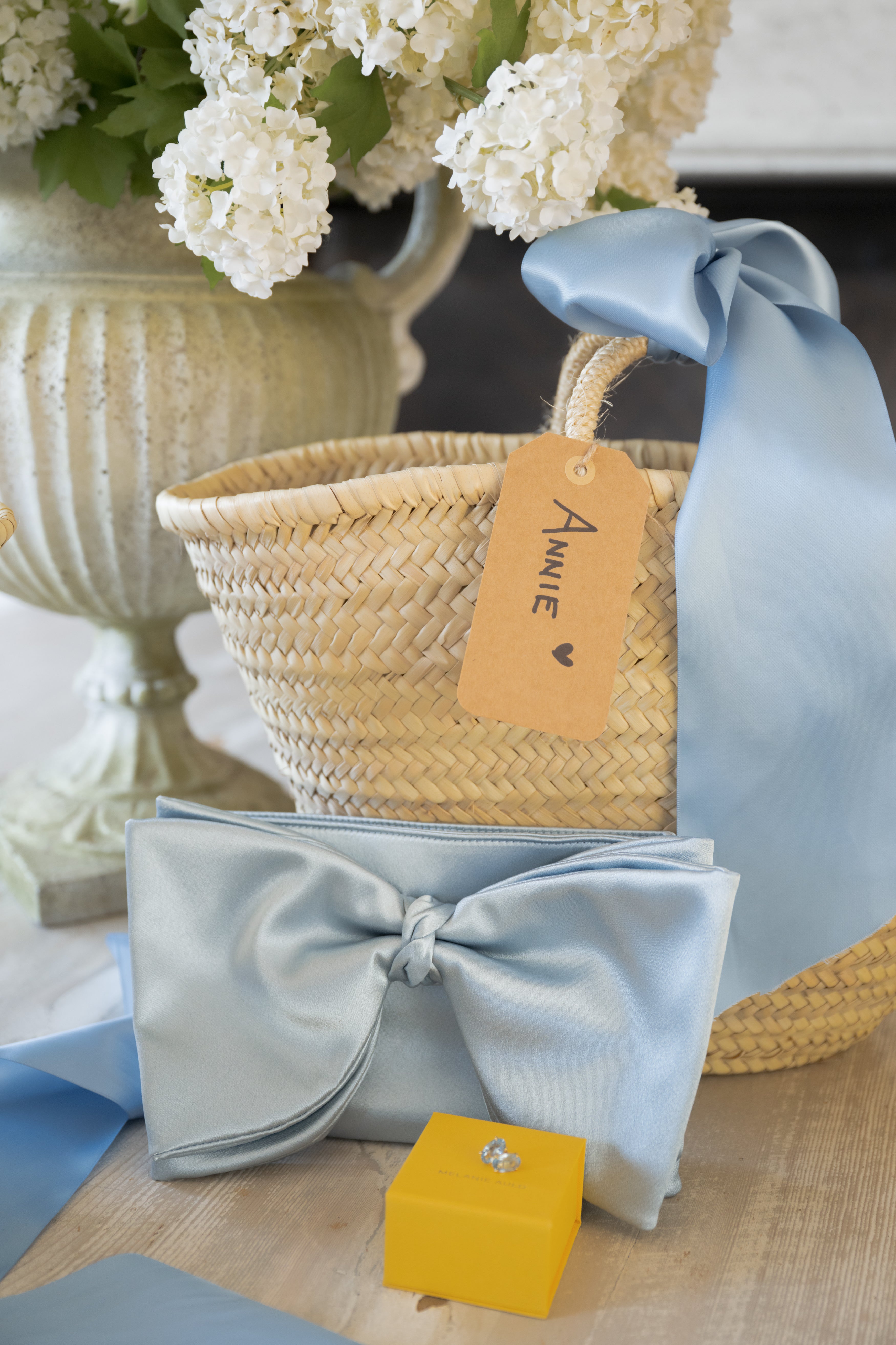 ela x Jillian Harris - Bow Clutch - Blue