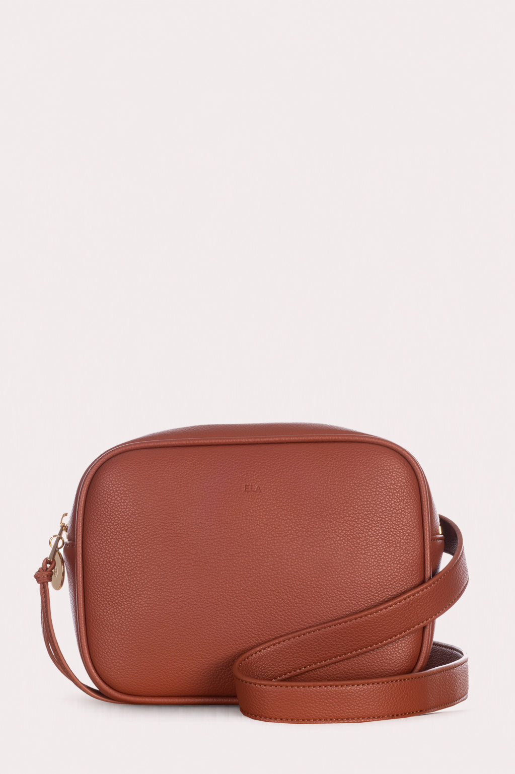 Belt Bag – Walnut Pebble with Gold Hardware