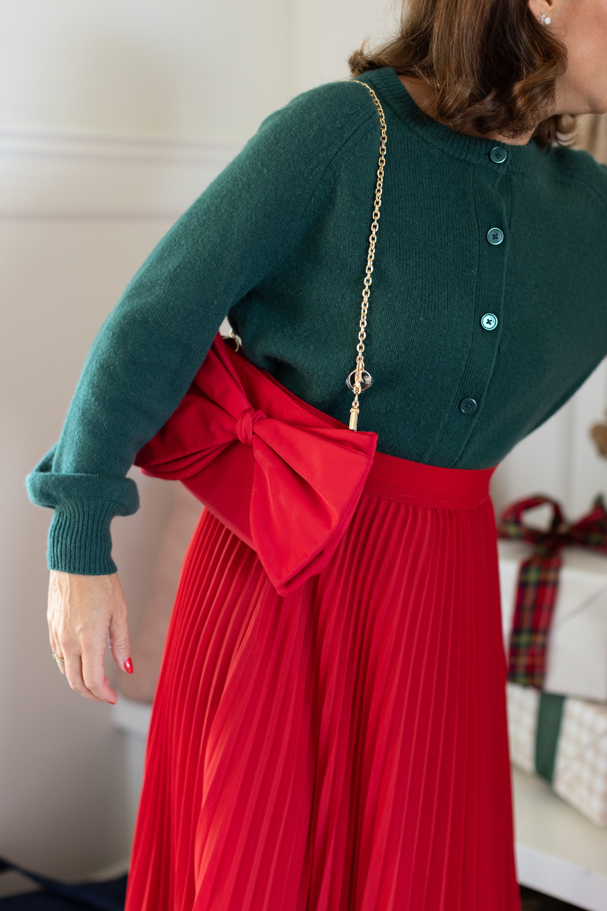 ela x Jillian Harris - Bow Clutch - Red