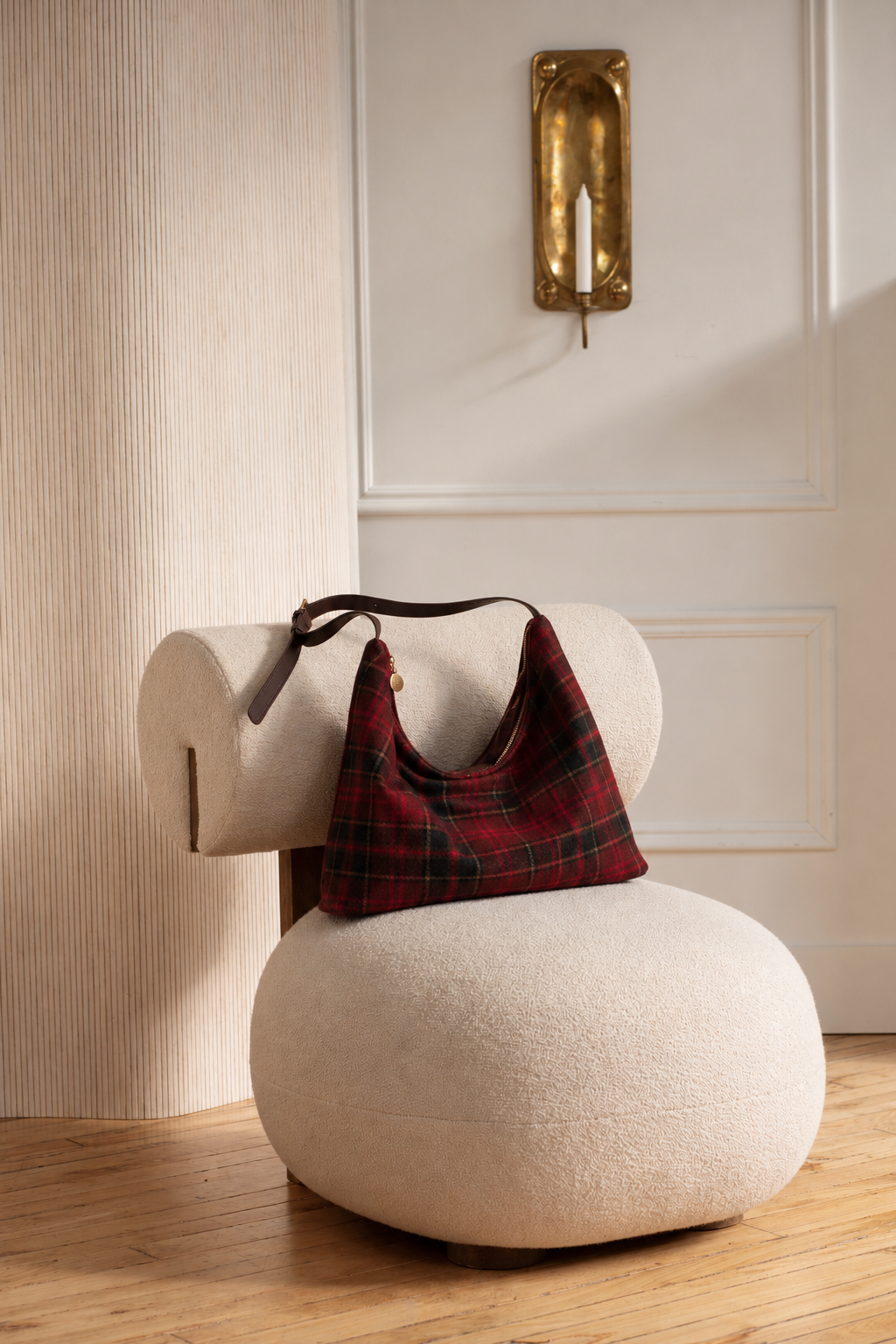 Triangle Bag – Plaid Print