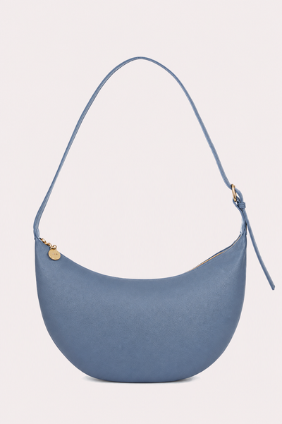 Slouchy Crossbody Bag - Blue Pebble