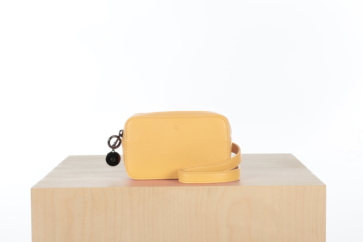 Micro Belt Bag - Yellow with Gunmetal Hardware - sample