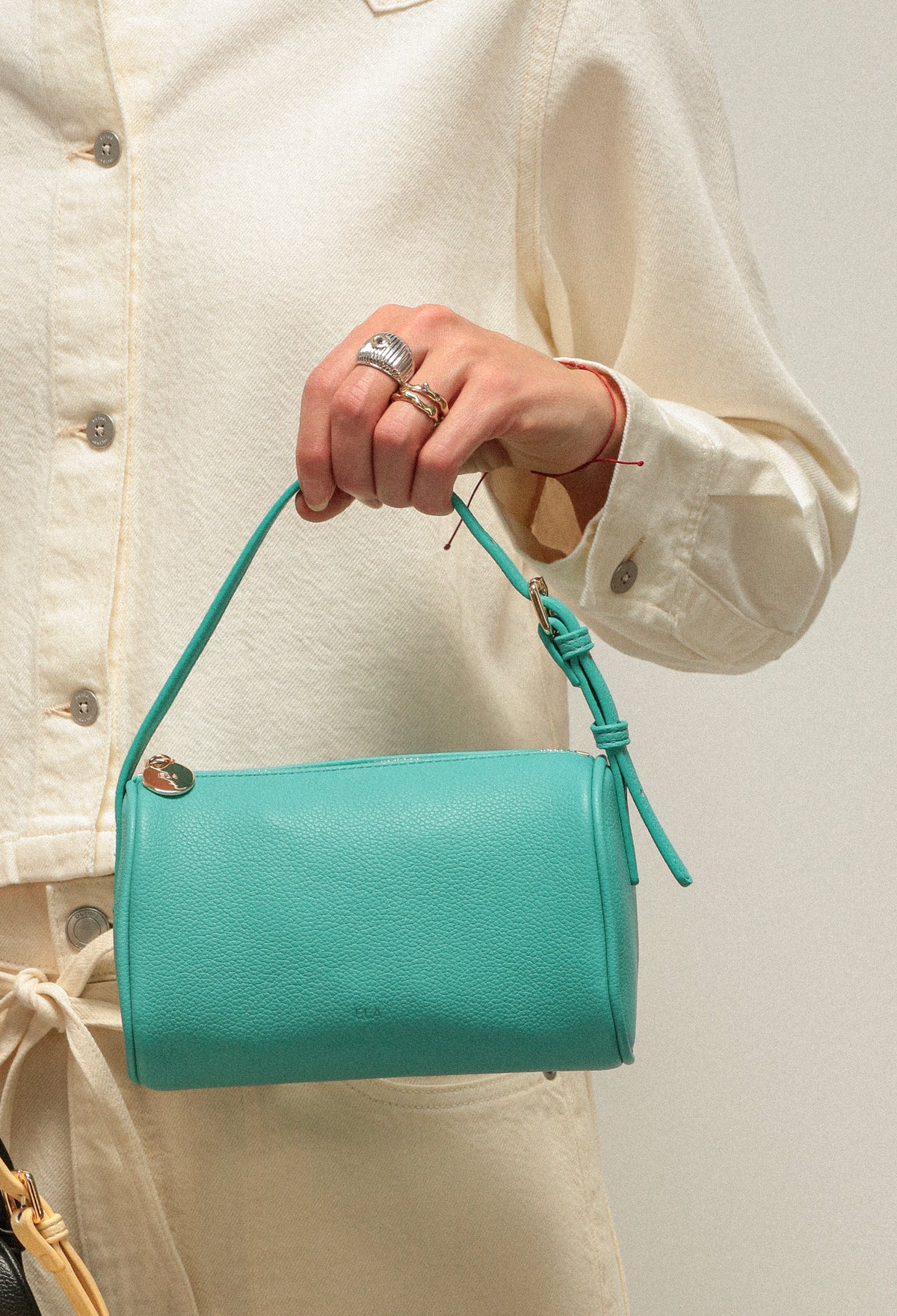 Two Strap Mini Bag  – Turquoise  - sample