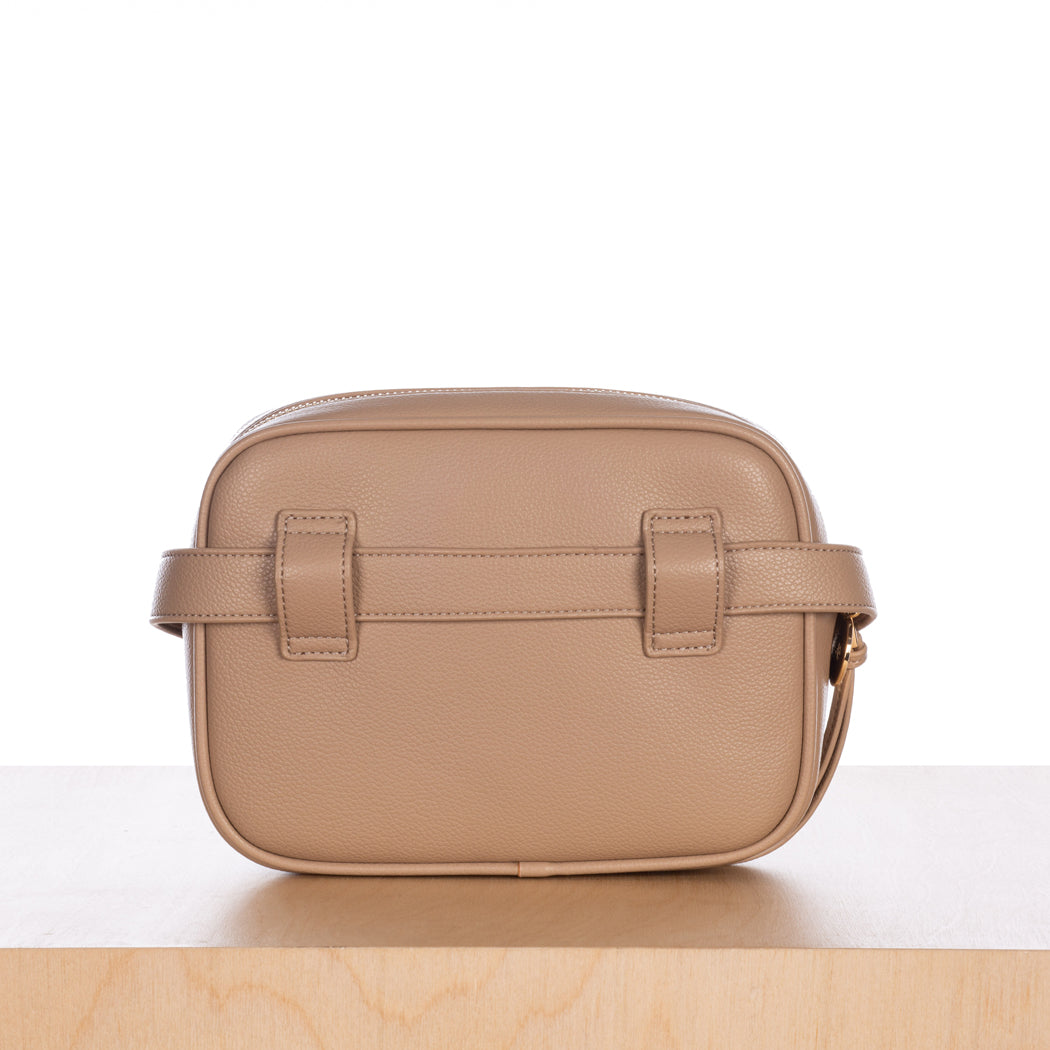 Belt Bag – Beige Pebble with Gold Hardware