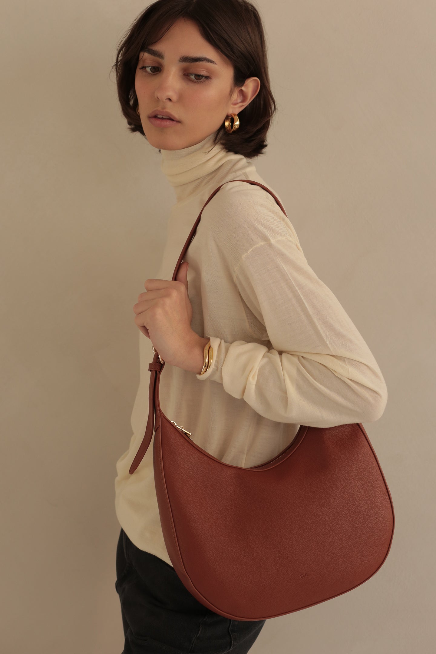 Hobo Bag – Walnut Pebble