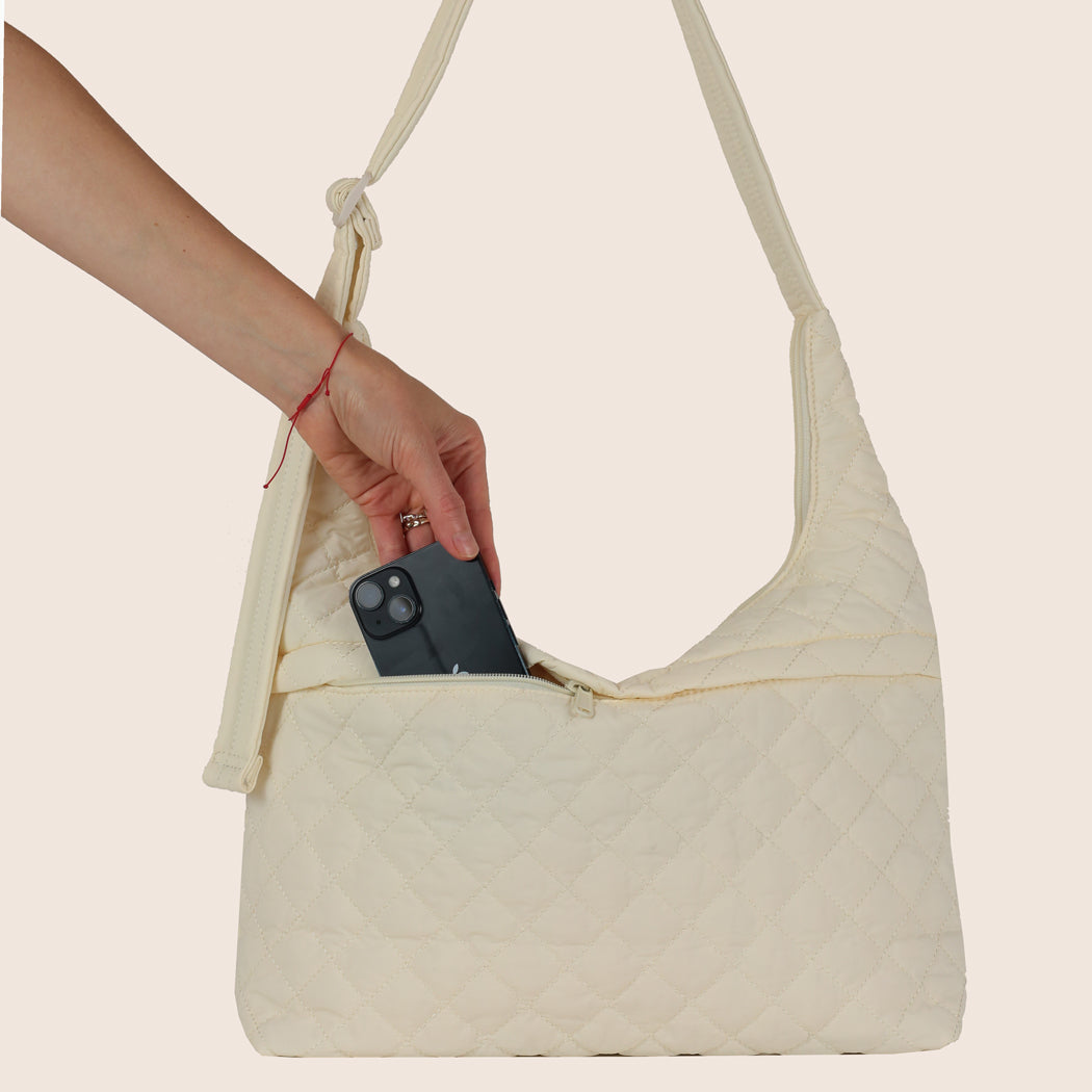 ela x Jillian Harris - Oversized Crossbody Bag - Cream