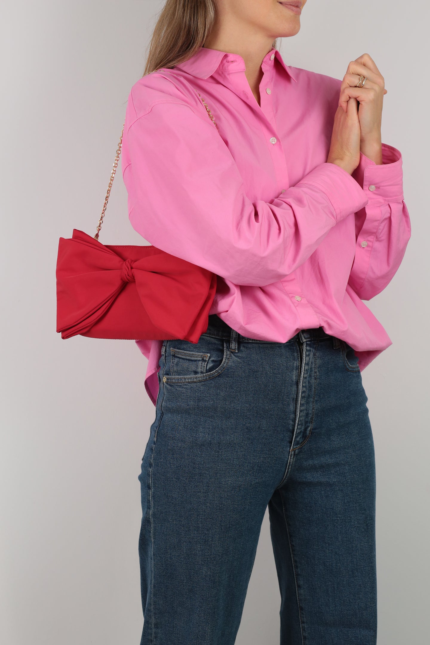 ela x Jillian Harris - Bow Clutch - Red