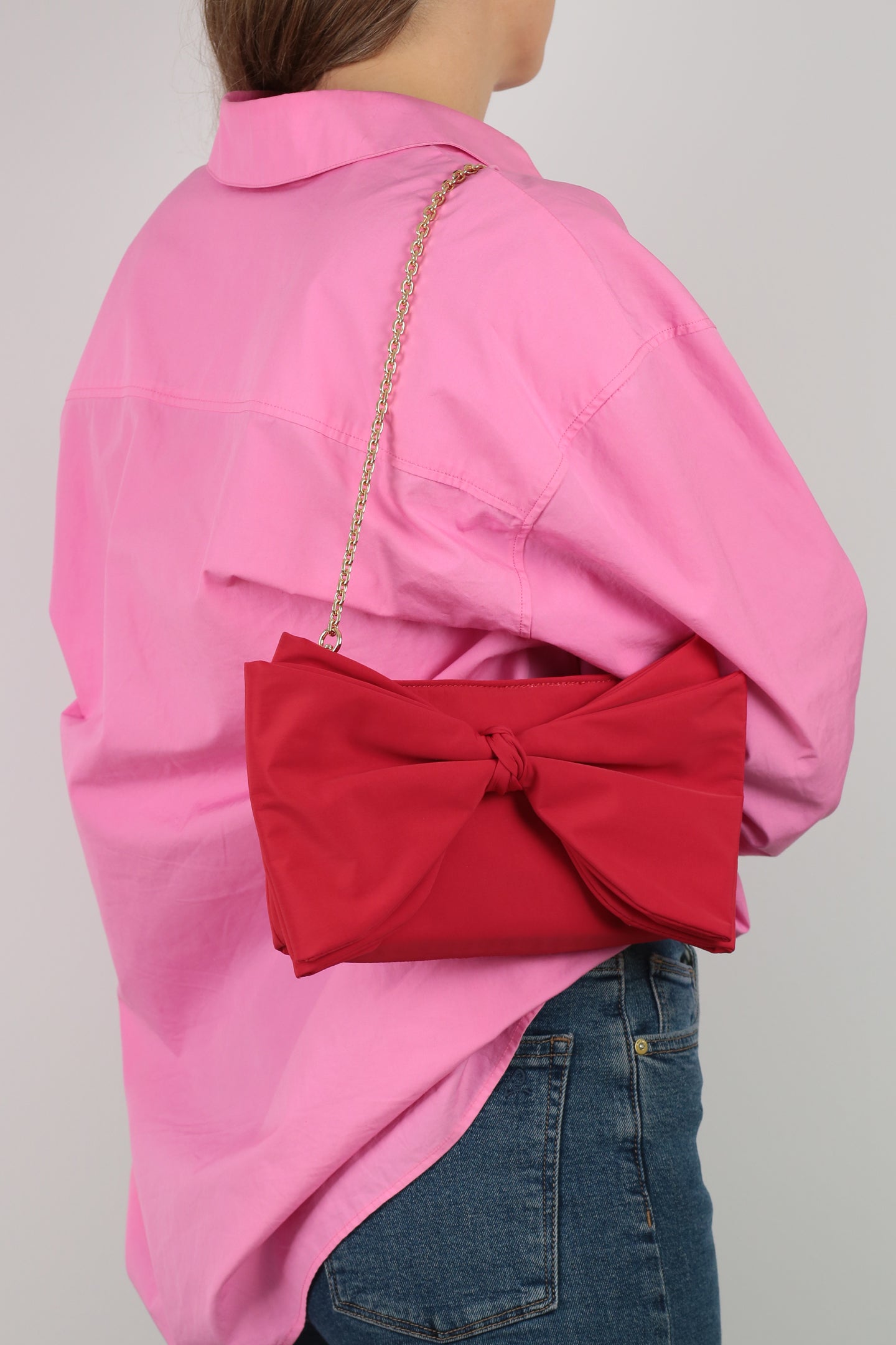 ela x Jillian Harris - Bow Clutch - Red