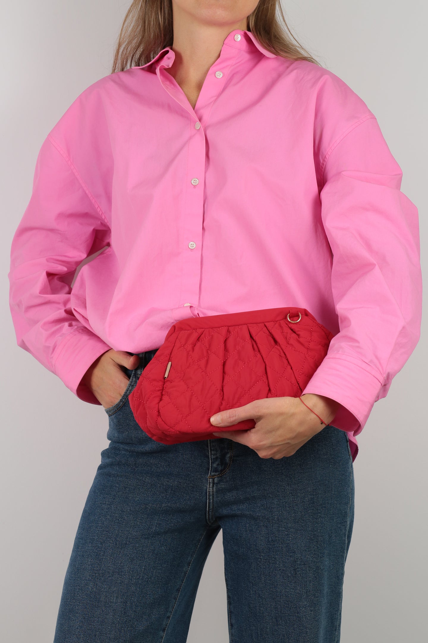 ela x Jillian Harris - Frame Clutch - Red