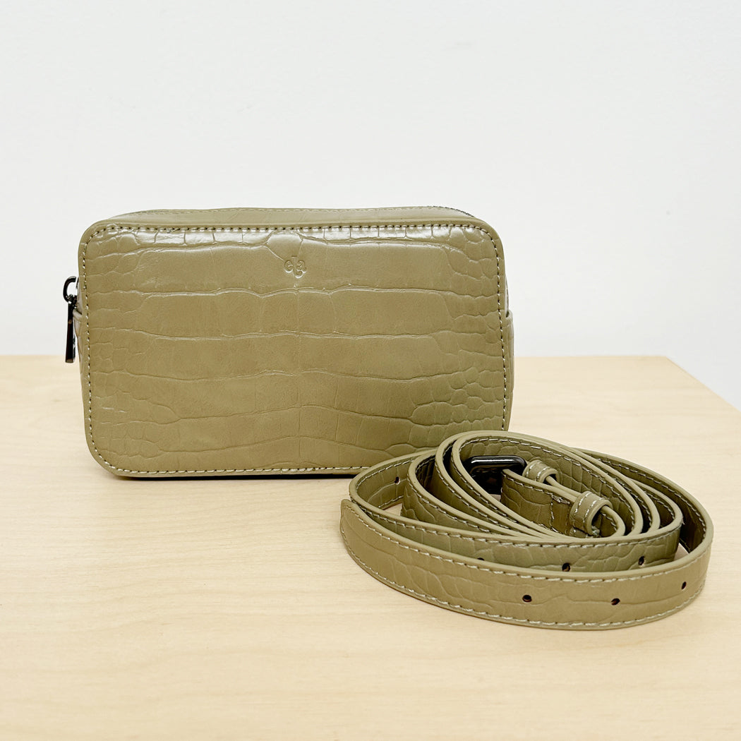 Micro Belt Bag – Sage Croc SM Sample Sale