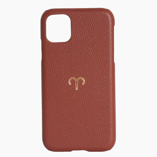 Phone Case Walnut Pebble Hot Stamped (Monogramming included in price)