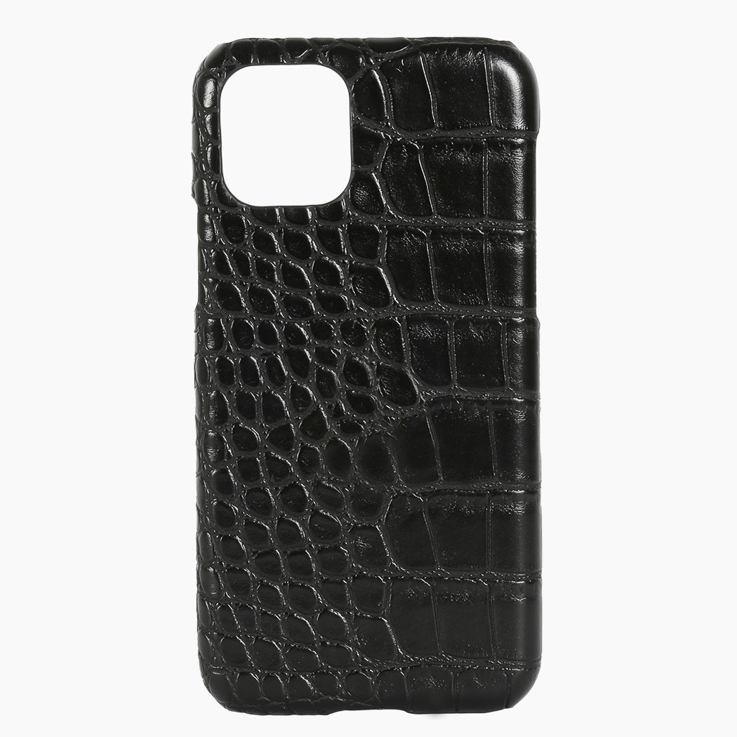 Phone Case Black Croc Hot Stamped (Monogramming included in price)