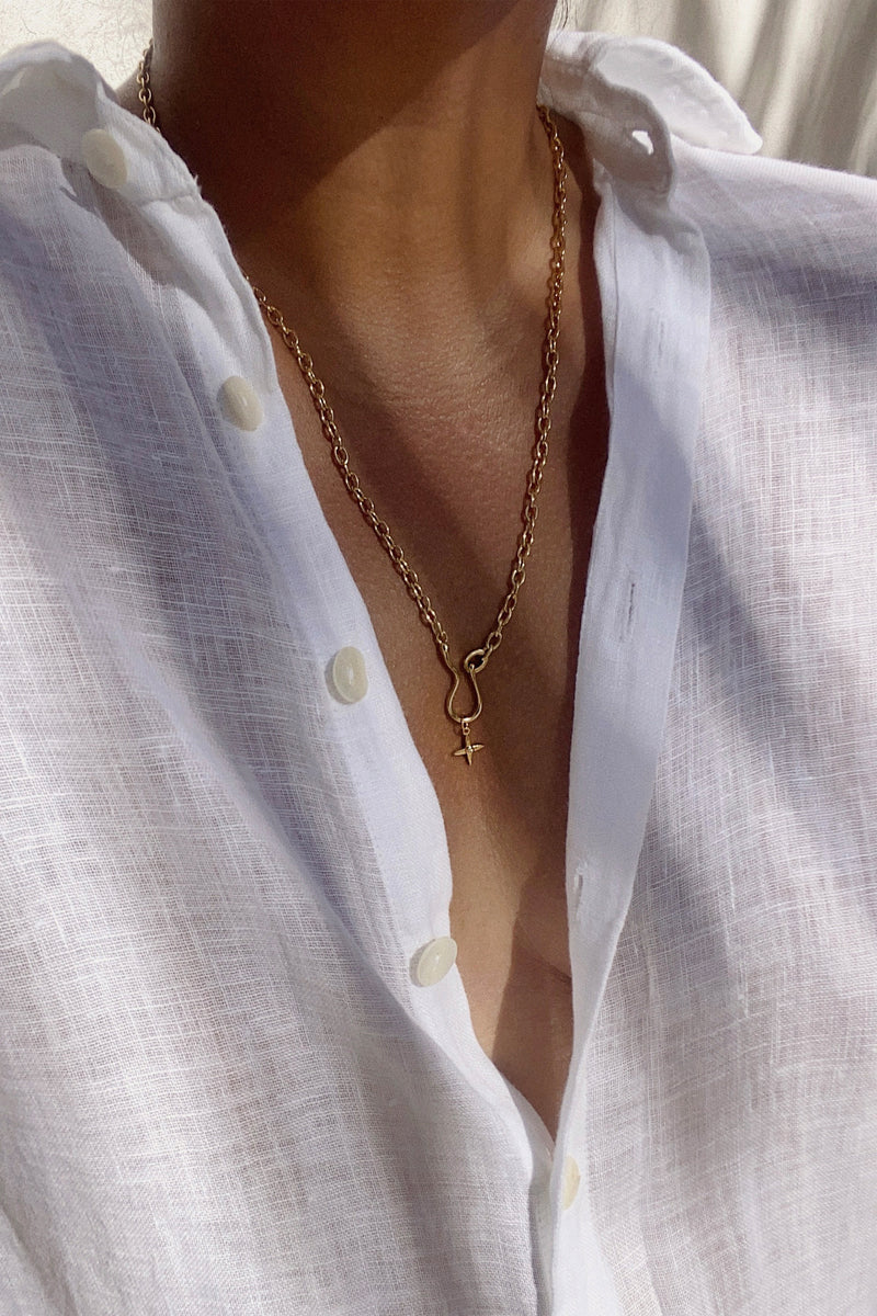 Flow Hook Necklace Long - 60cm