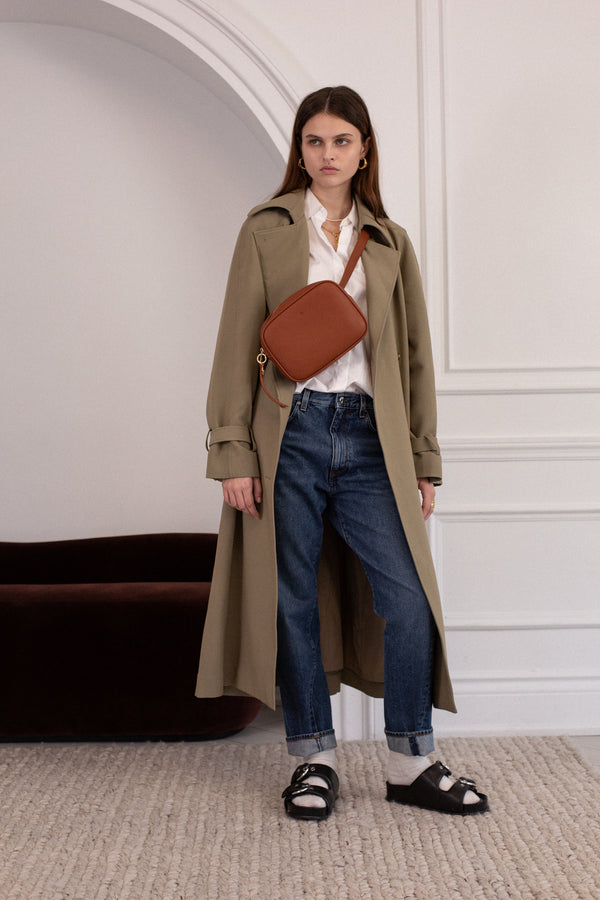 Belt Bag – Walnut Pebble with Gunmetal Hardware