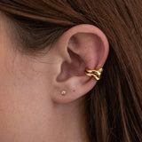 Mini Stud Earrings Stone Detail