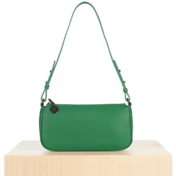 Fayette Shoulder Bag - Green Pebble