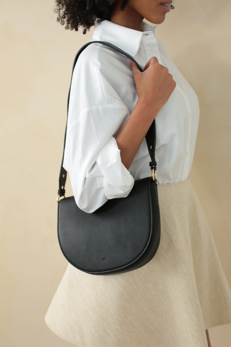 Guitar Strap compatible with Mini Bloom Bag & Saddle Bag - Black Pebble